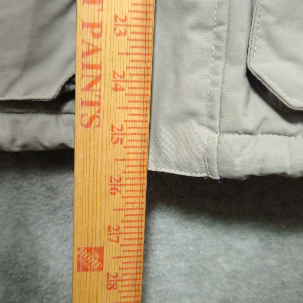 Burton Juniors Womens XL Ski Snowboard Jacket Blue Khaki Hooded Puffer Insulated - Picture 7 of 8